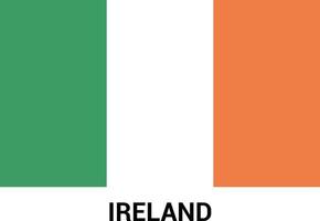 Irlanda bandiera design vettore