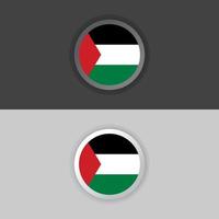 illustrazione di Palestina bandiera modello vettore