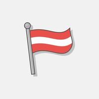 illustrazione di Austria bandiera modello vettore