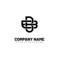 moderno iniziale bb logo lettera semplice e creativo design concetto vettore