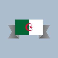 illustrazione di algeria bandiera modello vettore