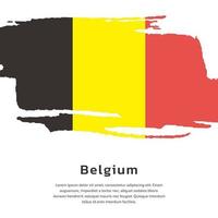 illustrazione di Belgio bandiera modello vettore