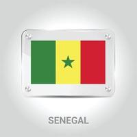 Senegal bandiere design vettore