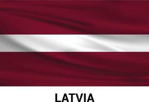 Lettonia bandiere design vettore