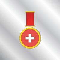 illustrazione di Svizzera bandiera modello vettore