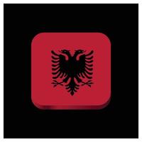 Albania bandiera design vettore
