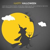 contento Halloween carte con creativo design e tipografia vettore