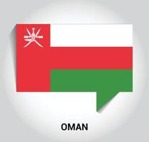 Oman bandiera design vettore