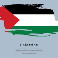 illustrazione di Palestina bandiera modello vettore