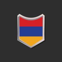 illustrazione di Armenia bandiera modello vettore