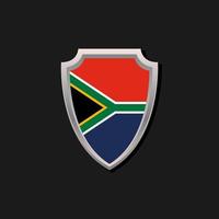 illustrazione di Sud Africa bandiera modello vettore