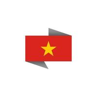 illustrazione di Vietnam bandiera modello vettore