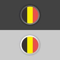 illustrazione di Belgio bandiera modello vettore