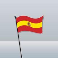 illustrazione di Spagna bandiera modello vettore