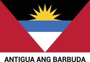 antigua ang barbuda bandiera design vettore