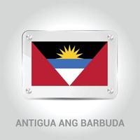 antigua ang barbuda bandiera design vettore