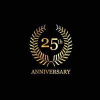 25 anniversario design tipografia vettore