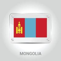 Mongolia bandiere design vettore
