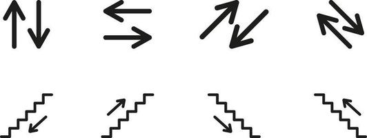 wayfinding segnaletica icone vettore