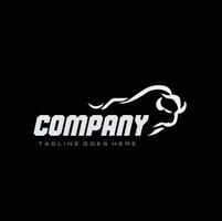 vettore elegante maschile grassetto animale Toro auto logo per azienda