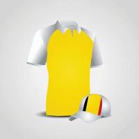 Belgio bandiera camicia vettore