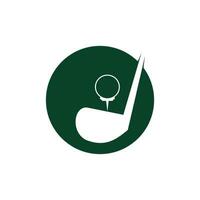 golf club logo design. golf campionato o golf torneo cartello. vettore