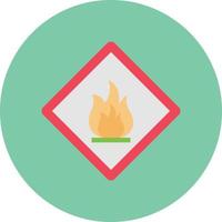 illustrazione vettoriale di fuoco su uno sfondo simboli di qualità premium. icone vettoriali per il concetto e la progettazione grafica.