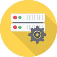 illustrazione vettoriale dell'impostazione del database su uno sfondo. simboli di qualità premium. icone vettoriali per il concetto e la progettazione grafica.