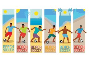 vettore di beach soccer