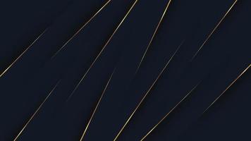 d'oro Linee su nero struttura sfondo. astratto lusso sfondo. vettore