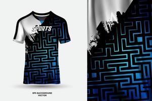 futuristico e fantastico t camicia maglia design adatto per gli sport, da corsa, calcio, gioco e e gli sport vettore