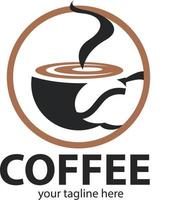 disegno del logo del caffè vettore