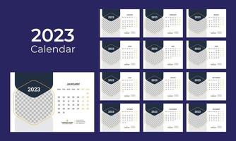 calendario da tavolo 2023 vettore