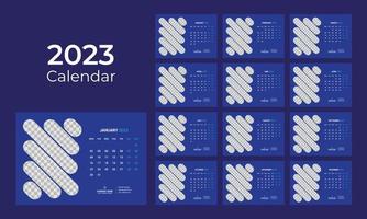 calendario da tavolo 2023 vettore