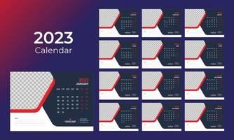 calendario da tavolo 2023 vettore