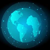 mondo carta geografica connessione futuristico moderno sito web sfondo o copertina pagina vettore per tecnologia e finanza concetto e formazione scolastica futuro azienda