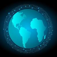 mondo carta geografica connessione futuristico moderno sito web sfondo o copertina pagina vettore per tecnologia e finanza concetto e formazione scolastica futuro azienda