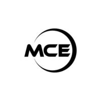 mce lettera logo design nel illustrazione. vettore logo, calligrafia disegni per logo, manifesto, invito, eccetera.