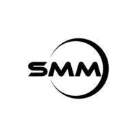 SMM lettera logo design nel illustratore. vettore logo, calligrafia disegni per logo, manifesto, invito, eccetera.