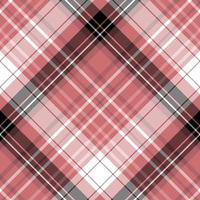 senza soluzione di continuità modello nel caldo rosa, bianca e nero colori per plaid, tessuto, tessile, Abiti, tovaglia e altro le cose. vettore Immagine. 2