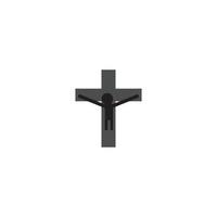 simbolo di cristiano croce, vettore icona logo illustrazione