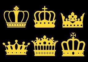 Vettore di icone di corona britannica gratis