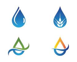 logo di immagini blu goccia d'acqua vettore