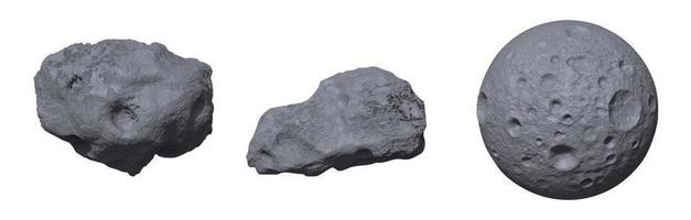 pietra asteroidi. meteora o spazio masso o roccia vettore