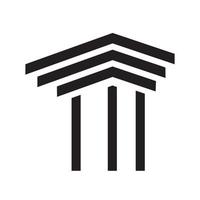 semplice pilastro logo vettore