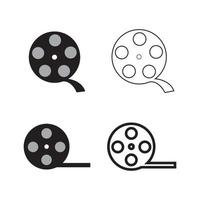 logo design di video tiro vettore