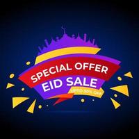 banner di vendita eid offerta speciale vettore