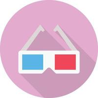 illustrazione vettoriale di occhiali 3d su uno sfondo simboli di qualità premium icone vettoriali per il concetto e la progettazione grafica.