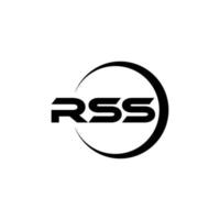 rss lettera logo design nel illustrazione. vettore logo, calligrafia disegni per logo, manifesto, invito, eccetera.