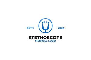 stetoscopio icona design. Salute e medicina logo modello illustrazione vettore